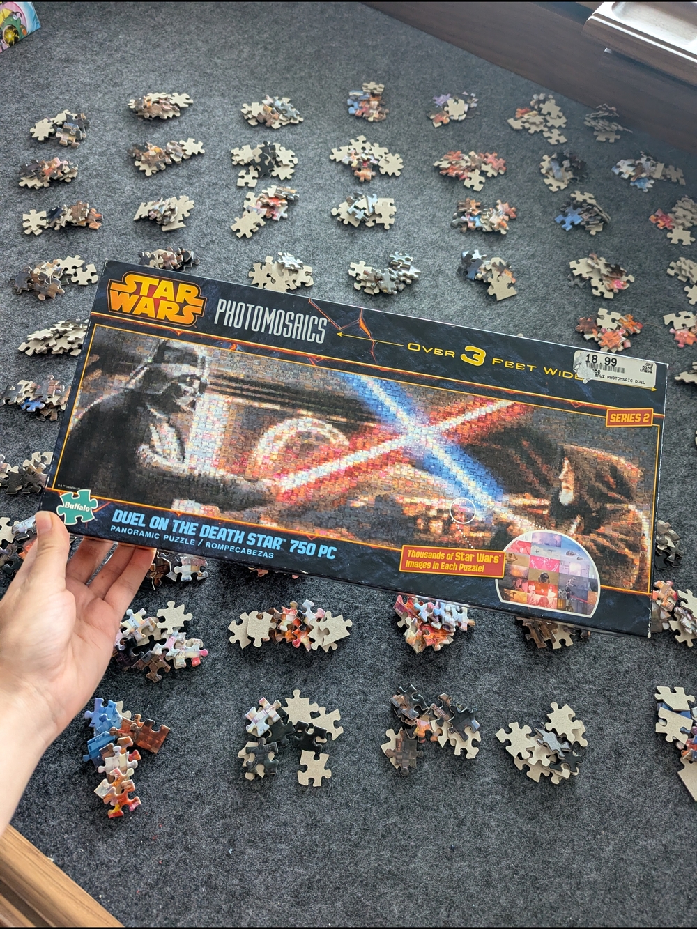 Star Wars Photomosaics 'Duel on the Death Star' 750-Piece Puzzle - Black